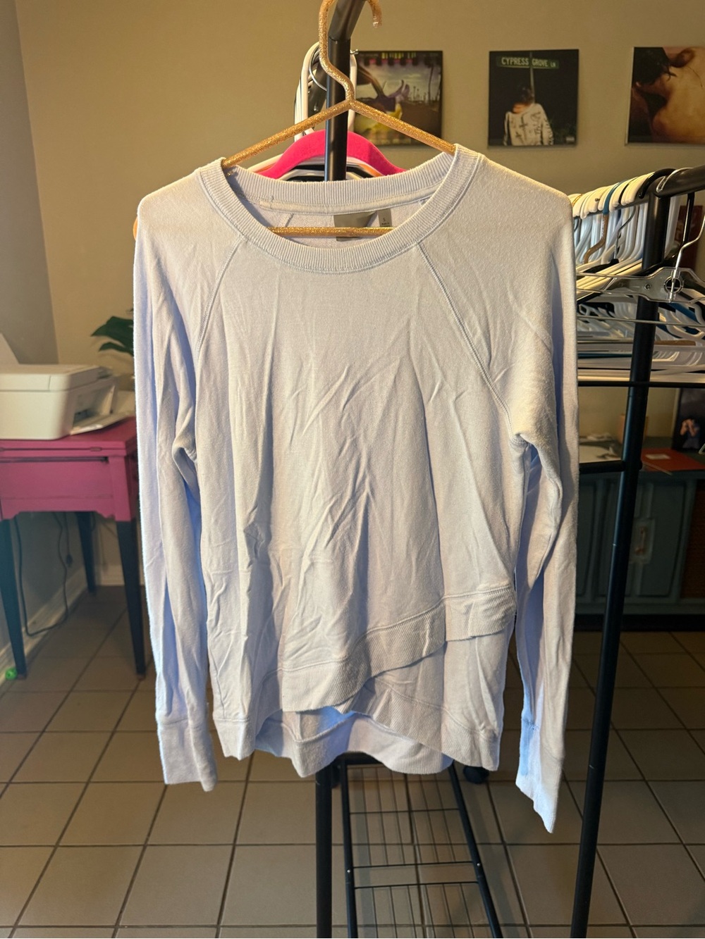 Athleta Light Blue Crewneck Sweater